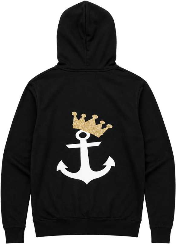 Anchor and Crown Long Sleeve Hoodie
