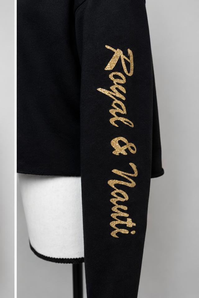 Royal and Nauti Cropped Sweatshirt - Back View